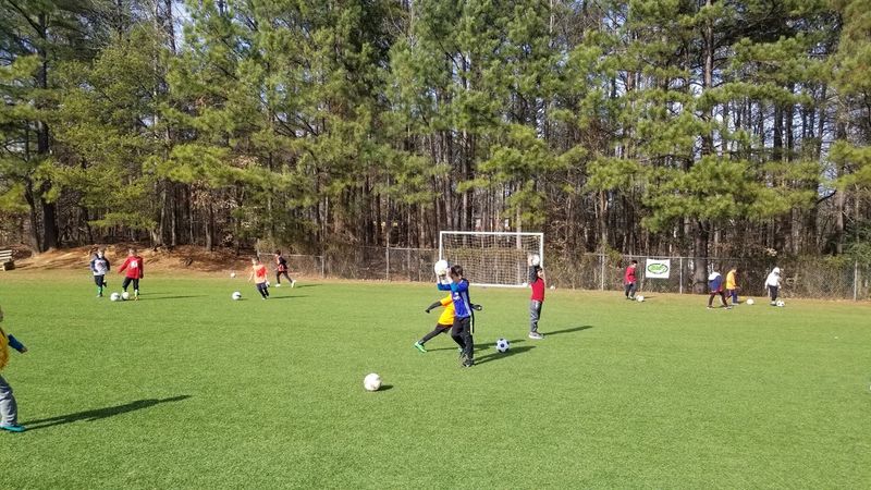 Cobb Soccer Academy players in action